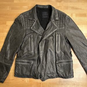 Allsaints Leather Jacket Men’s XL